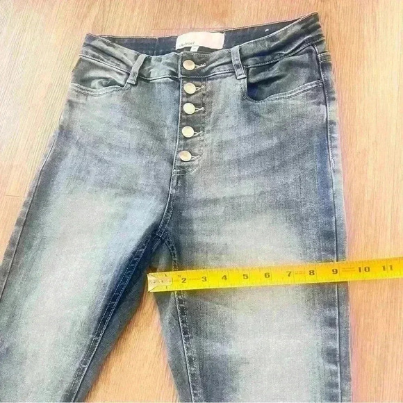 DEFROST BLUE JEAN HIGH RISE  WAIST SKINNY LEG SIZE 30 - Picture 5 of 13